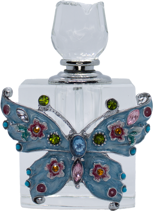 <center>4 ml. Blue Luna Butterfly | Glass Dab Bottle</center>