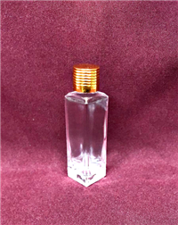 Square Tall Style Bottle (Gold Cap)