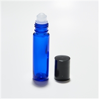 Blue Roll-On Bottle w/Black Cap