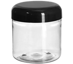 Plastic Jar (Black Cap)